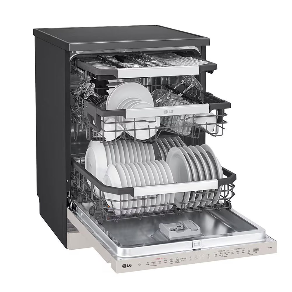 Máy rửa bát độc lập LG Quadwash TrueSteam™ 14 bộ LDT14BGA3 - Ảnh 3