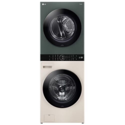 Tháp giặt sấy LG WashTower™ Giặt 14kg/ Sấy 10kg xanh/be | WT1410NHEG