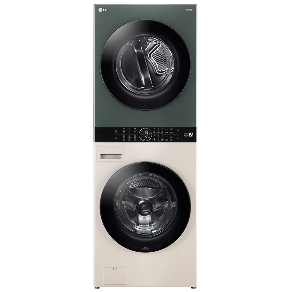 Tháp giặt sấy LG WashTower™ Giặt 14kg/ Sấy 10kg xanh/be | WT1410NHEG