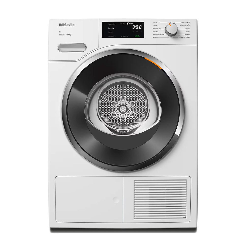Máy sấy Miele heat-pump 9kg EcoSpeed TWH780WP Passion