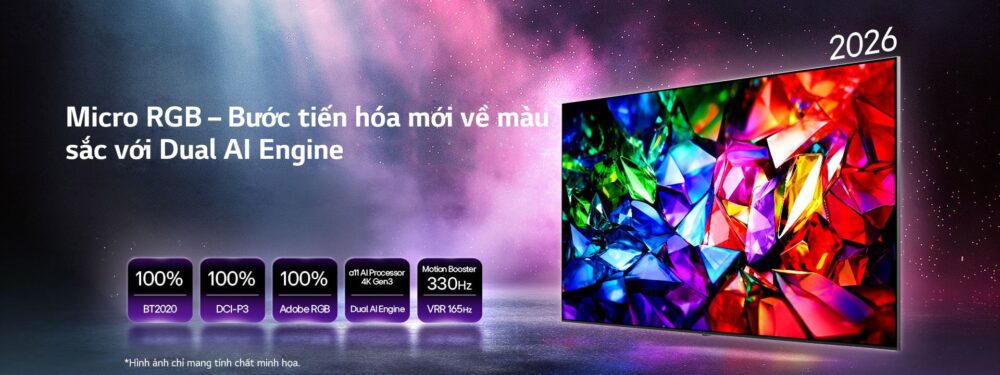 TV LG MRGB96 Micro RGB evo AI 100 inch 4K 100MRGB96BS mặt trước