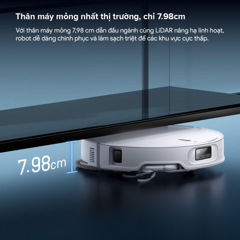 Qrevo Edge 2 thiết kế mỏng 7.98cm