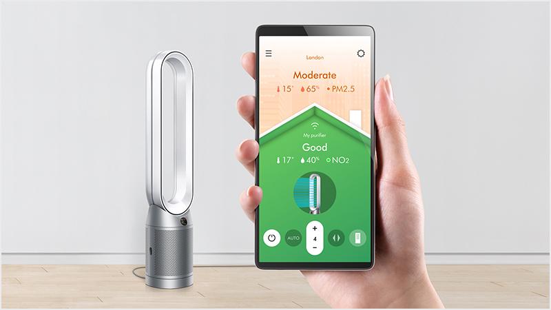 điều khiển TP07 thông qua ứng dụng My Dyson