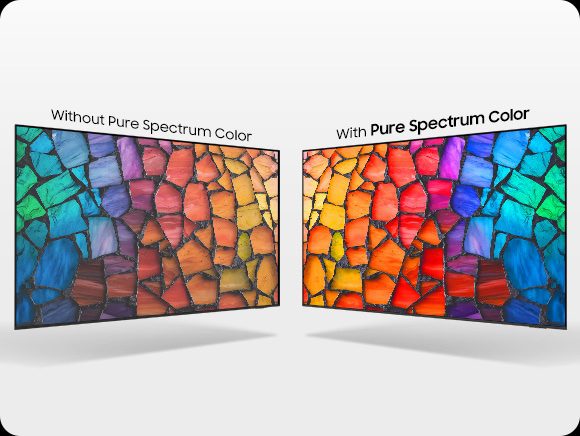 công nghệ Pure Spectrum Color trên tv samsung miniled 100m90h