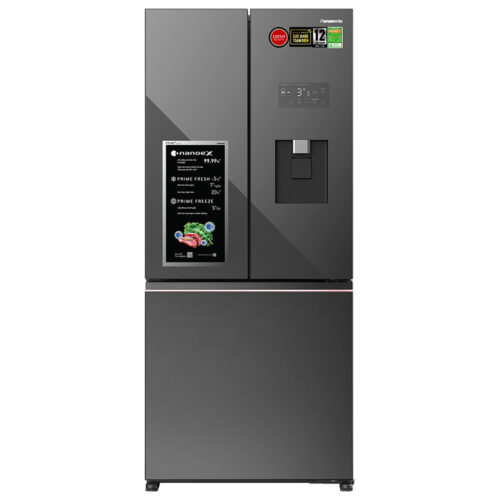 Tủ lạnh Panasonics 3 cánh mặt gương đen NR-CW530XMMV