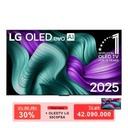 Smart Tivi LG True Wireless OLED evo AI 4K OLED M5