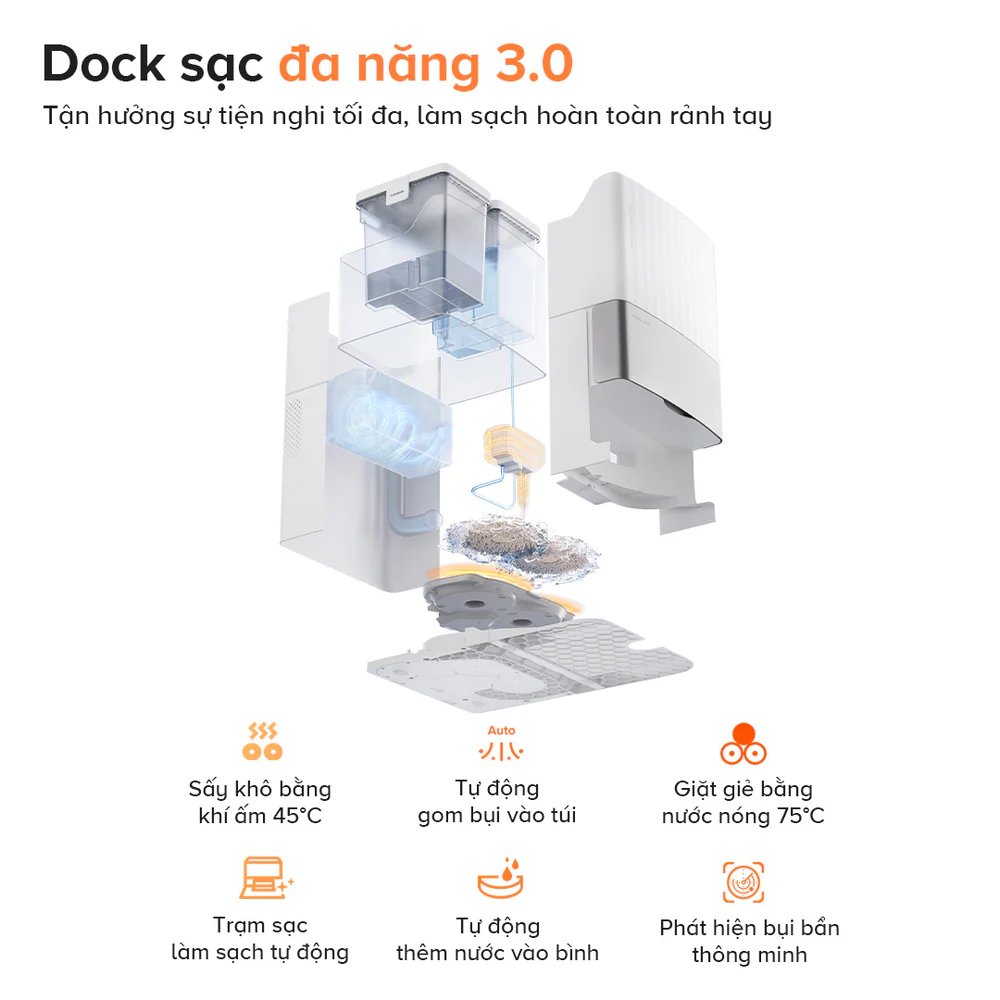 Dock đa năng Roborock Qrevo C Pro