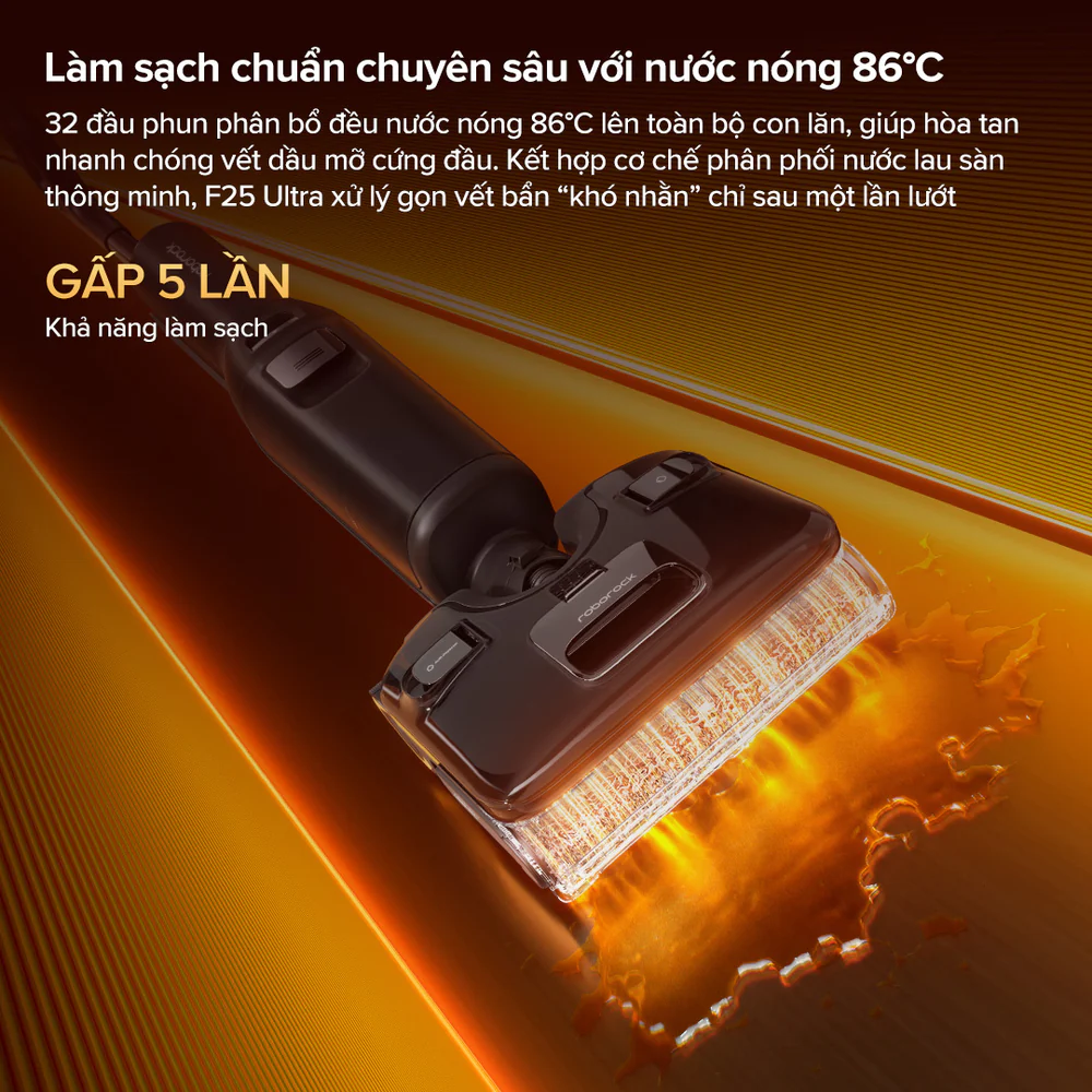 Làm sạch chuẩn chuyên sâu với nước nóng 86°C