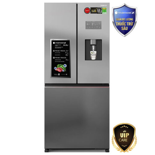 Tủ lạnh Panasonics 3 cánh mặt gương xám khói NR-CW530XHHV