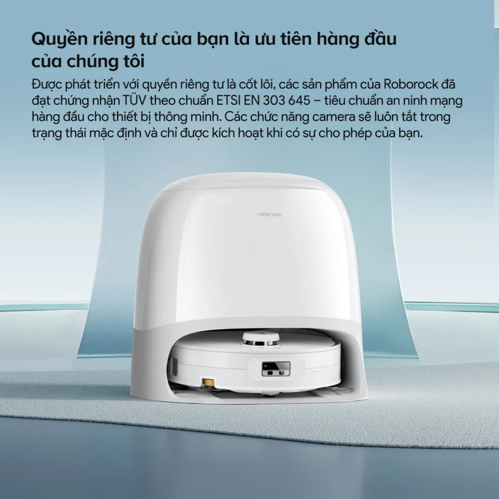 Roborock Qrevo Curv 2 Flow quản lý Wi-Fi và quyền riêng tư