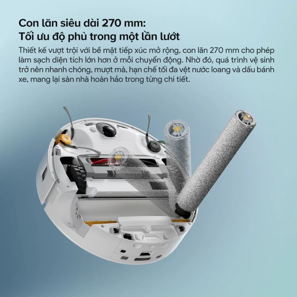 Roborock Qrevo Curv 2 Flow con lăn lau 270mm