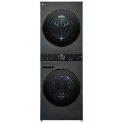 Tháp giặt sấy LG WashTower™ Giặt 14kg/ Sấy 10kg màu đen | WT1410NHB