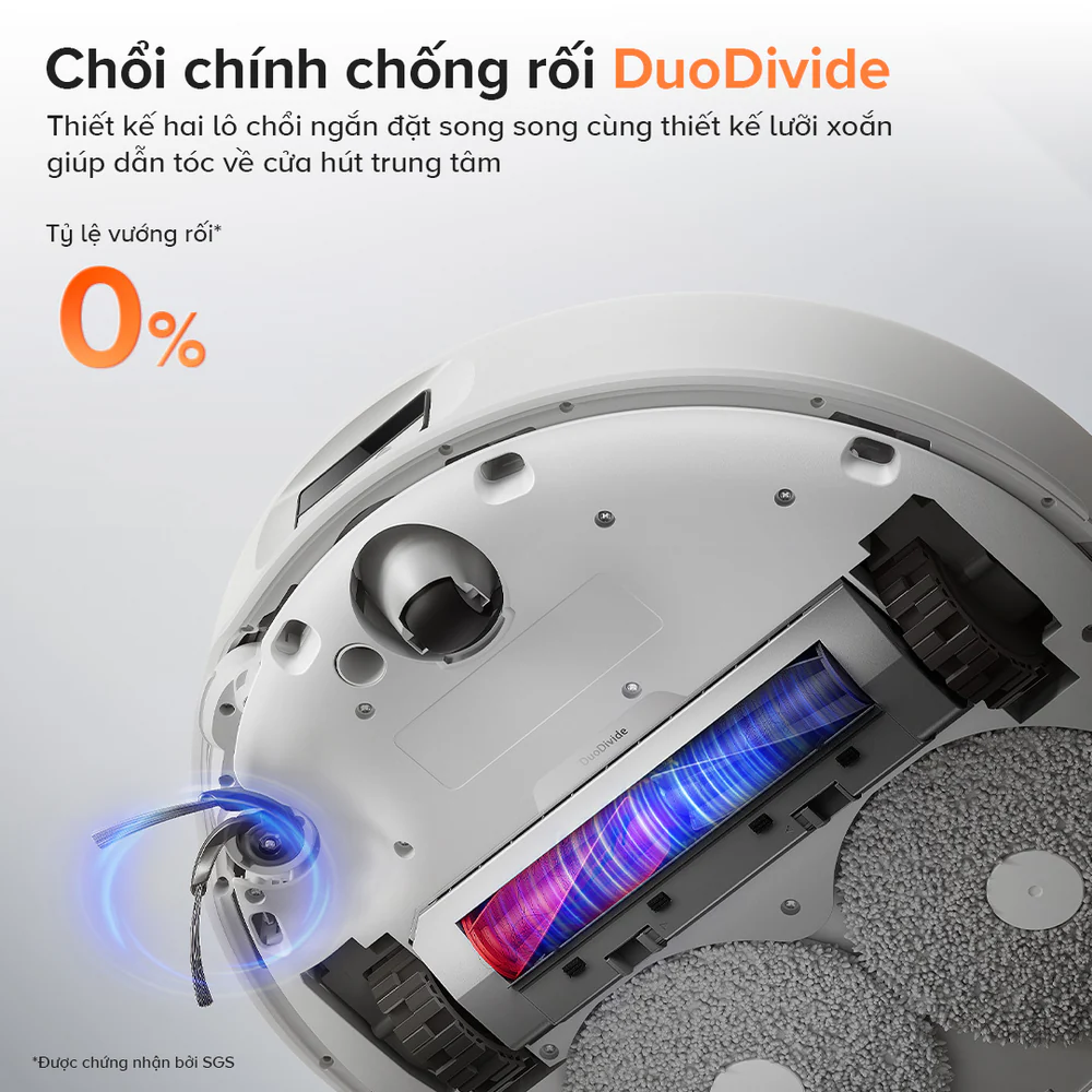 Roborock Qrevo Edge 5V1 chổi chính DuoDivide chống rối tóc
