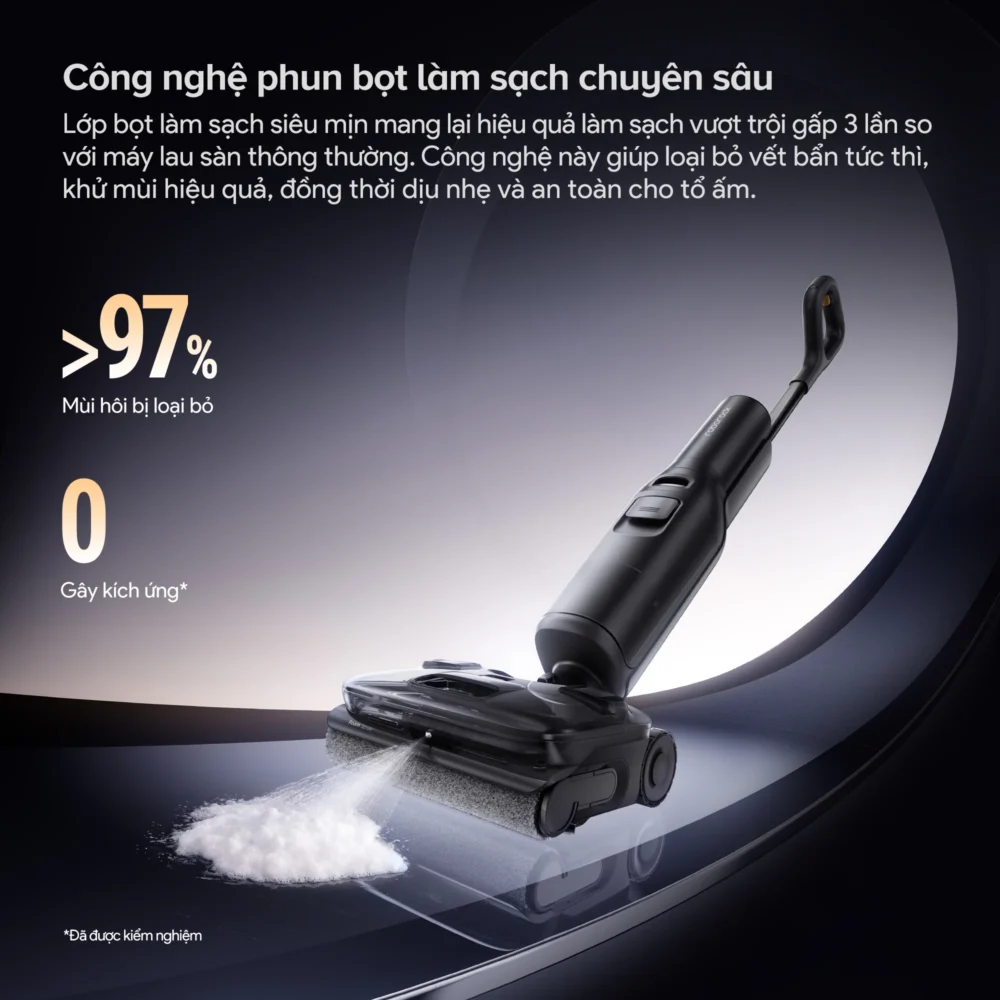F25 ACE Pro sử dụng Công nghệ phun bọt làm sạch chuyên sâu