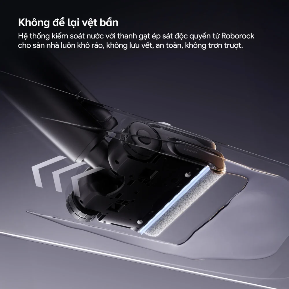 Hệ thống kiểm soát nước với thanh gạt ép sát