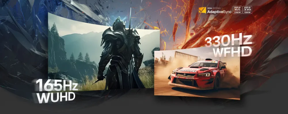 Dual Mode WUHD 165Hz / WFHD 330Hz