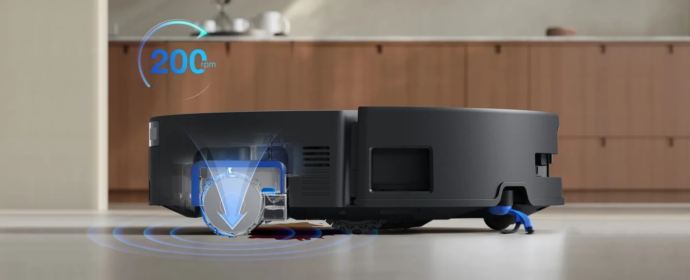 công nghệ lau nhà tự giặt ngay lập tức OZMO ROLLER