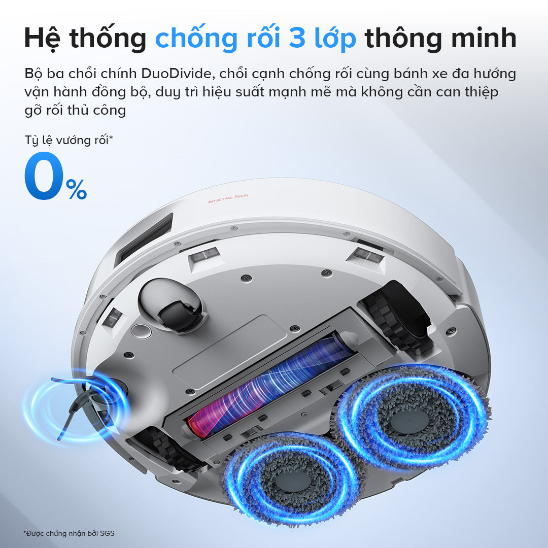 hệ thống chống rối thông minh trên Roborock Qrevo 5AE