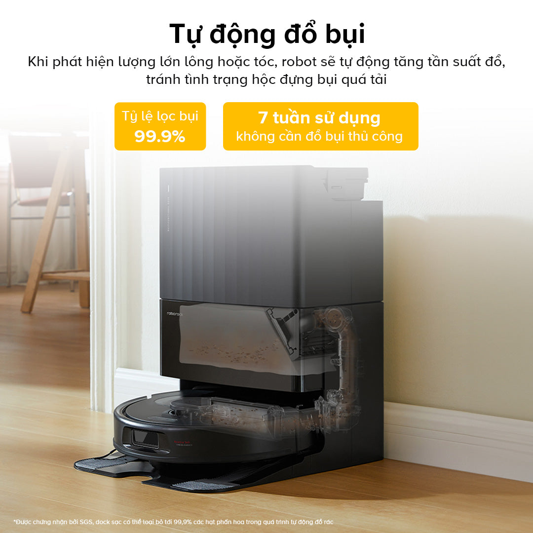 tự động đổ bụi