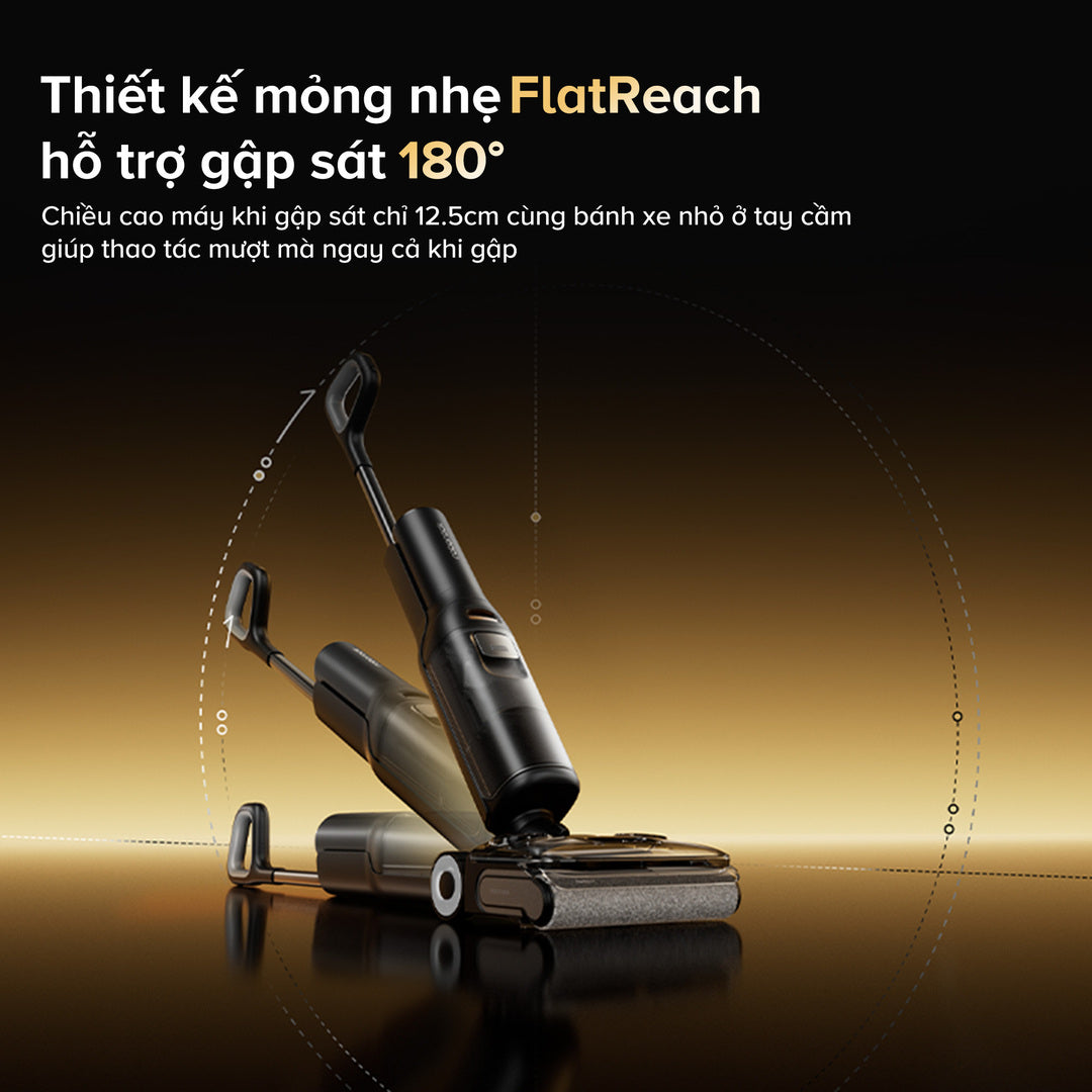 thiết kế mỏng nhẹ flatreach