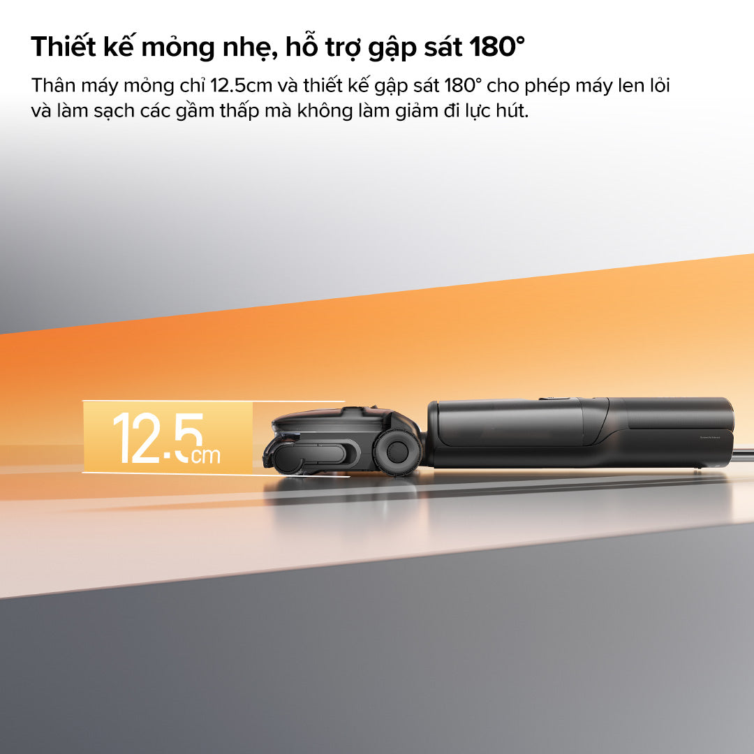 thiết kế gập 180°