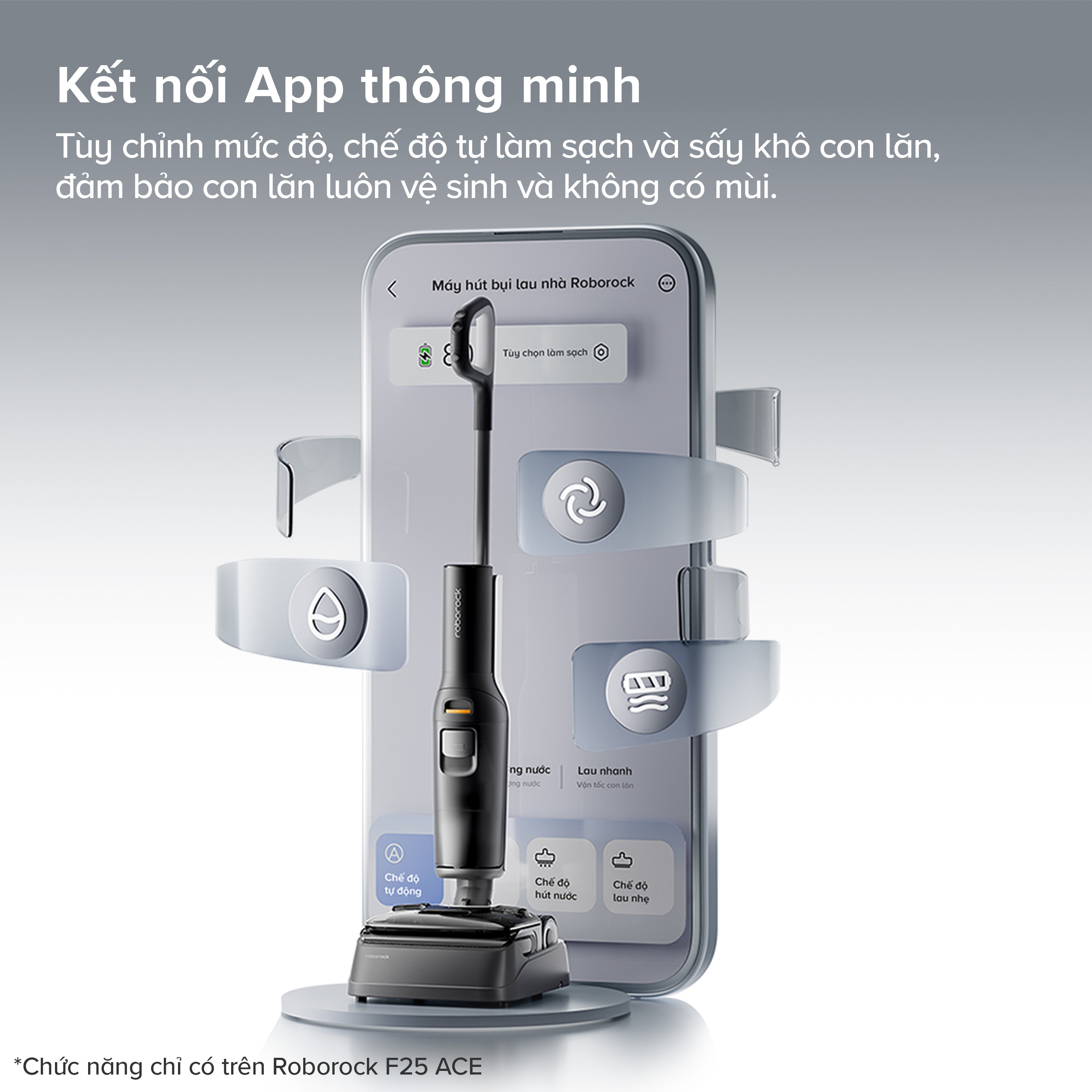 kết nối Roborock F25 ACE với điện thoại thông qua apps