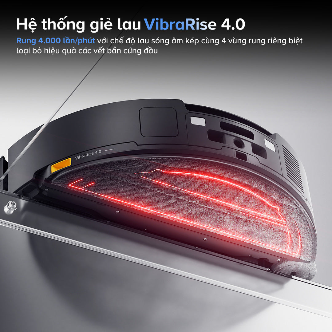 Roborock Saros 10 - Hệ Thống VibraRise 4.0
