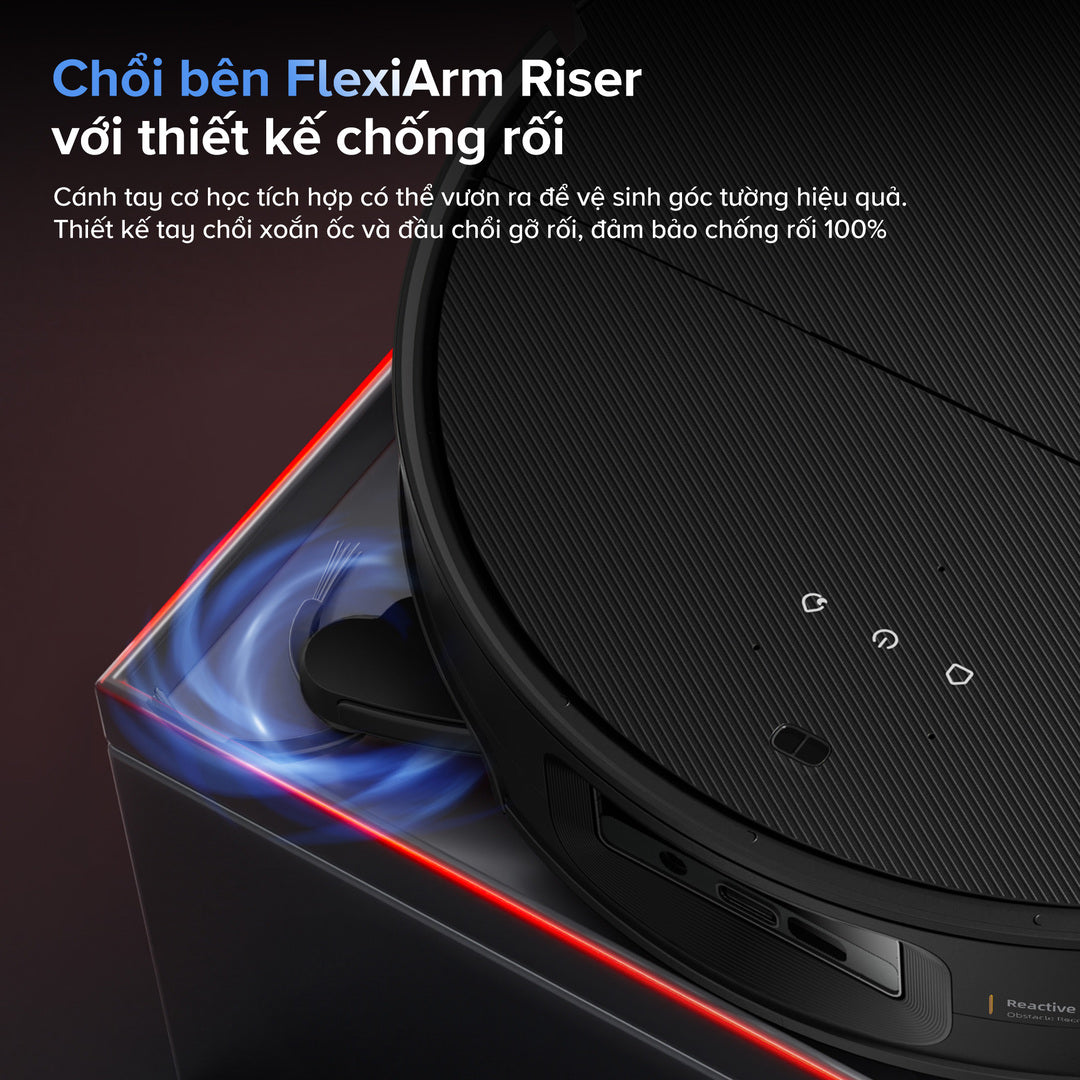 chổi cạnh flexiarm riser chống rối