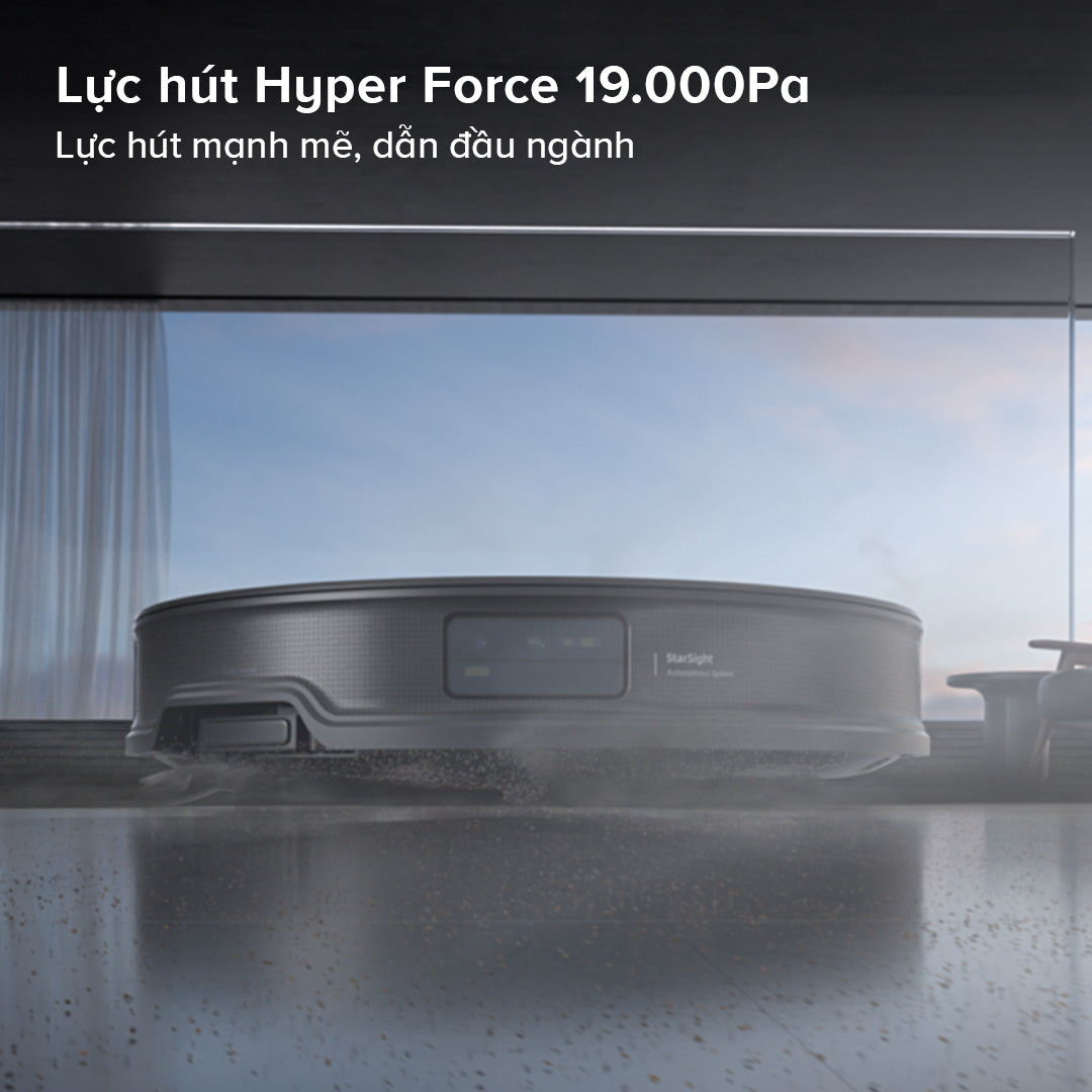 Roborock Saros 10R với lực hút 199000Pa