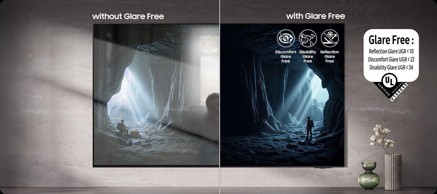 Tivi Samsung OLED với màn hình chống phản sáng