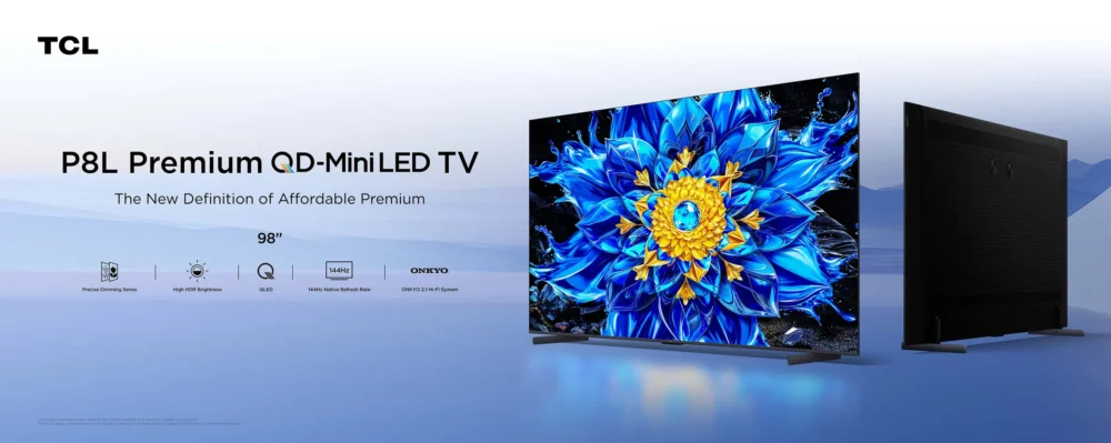 TV TCL P8LS Premium QD-Mini LED 4K 98Inch | 98P8LS