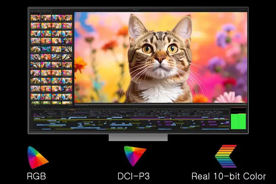 Độ phủ màu Adobe RGB 99,5% và DCI-P3 98%