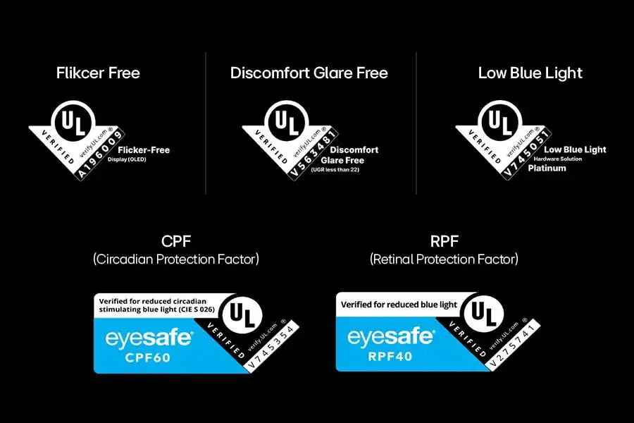 Chừng nhận eye comfort UL
