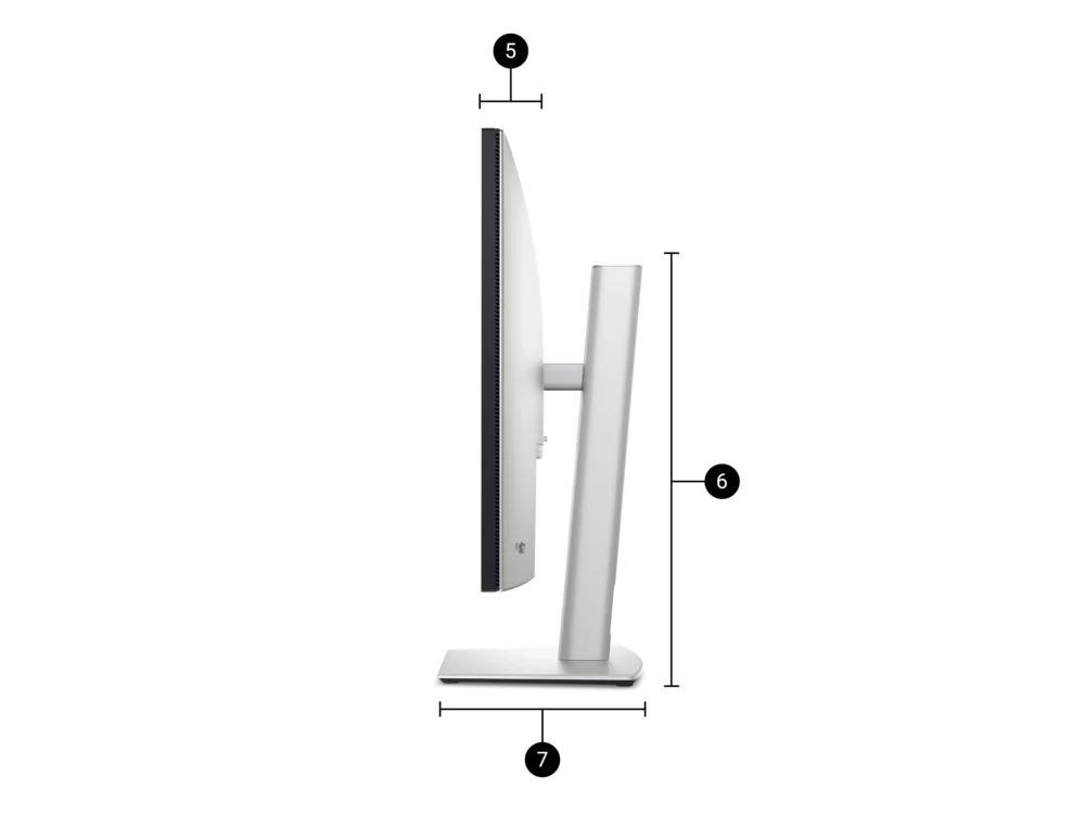Dell UltraSharp U3225QE - side-vew