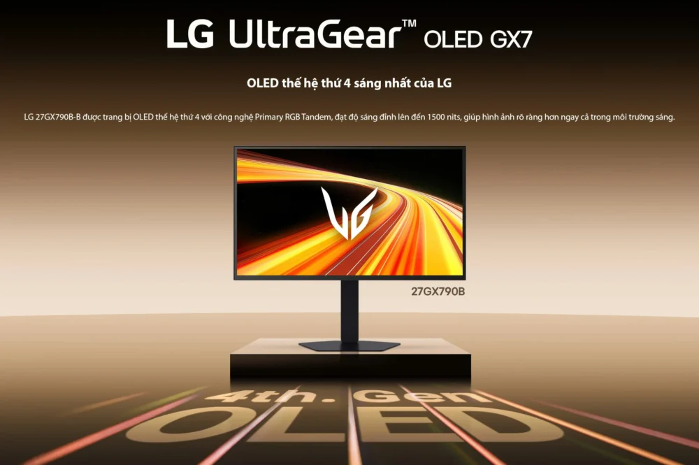 Màn hình LG UltraGear OLED 27GX790B-B 27 inch QHD 540Hz