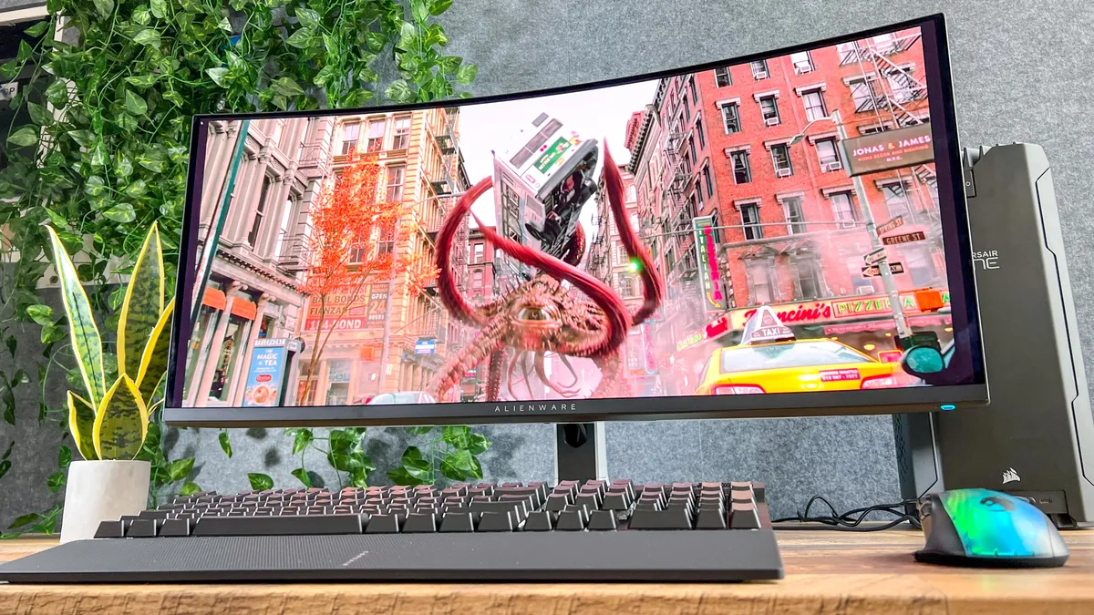 góc nhìn rộng trên màn hình Alienware sử dụng tấm nền QD-OLED