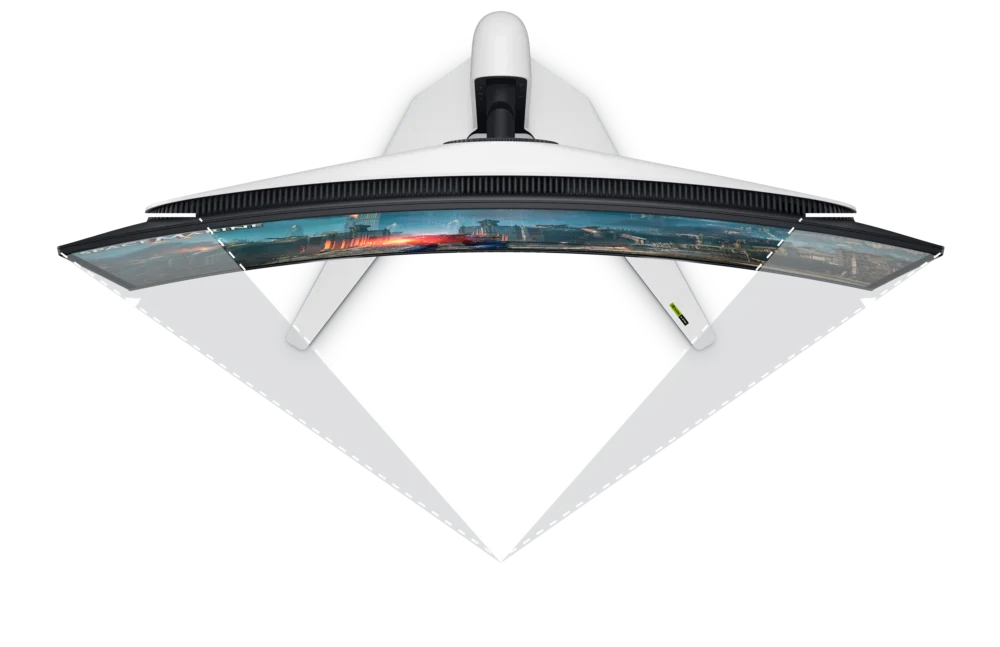 Alienware AW3225QF với thiết kế cong 1700R