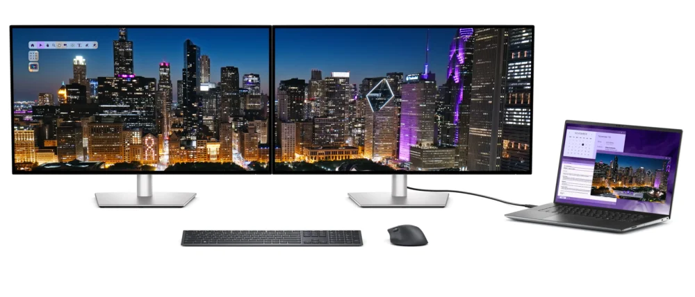Dell UltraSharp U3225QE cho phép daisy chain hai màn hình 4K trên cả Windows và macOS