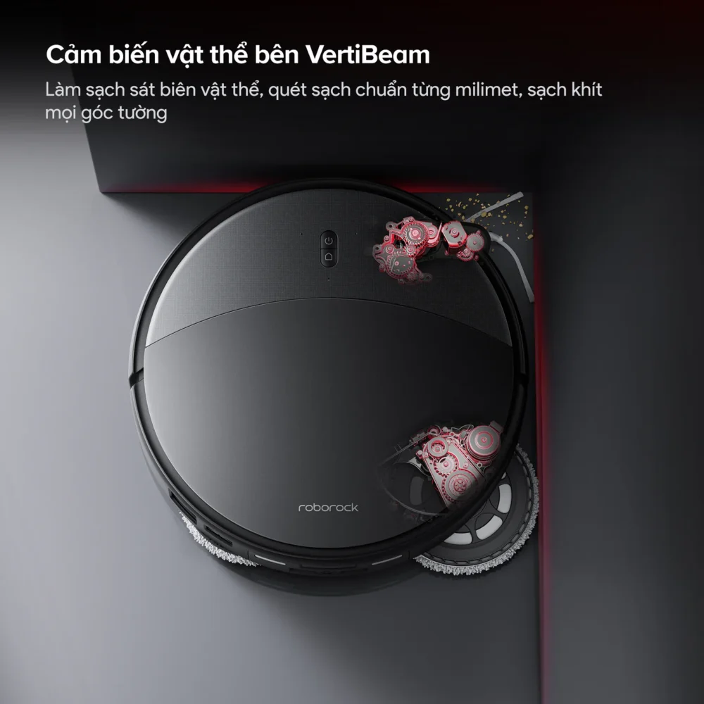 Roborock Saros 20 cảm biến sát biên VertiBeam