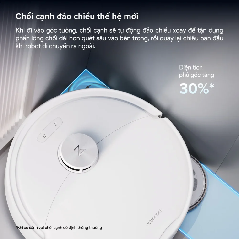 Roborock Qrevo 2 Pro chổi cạnh đảo chiều làm sạch góc