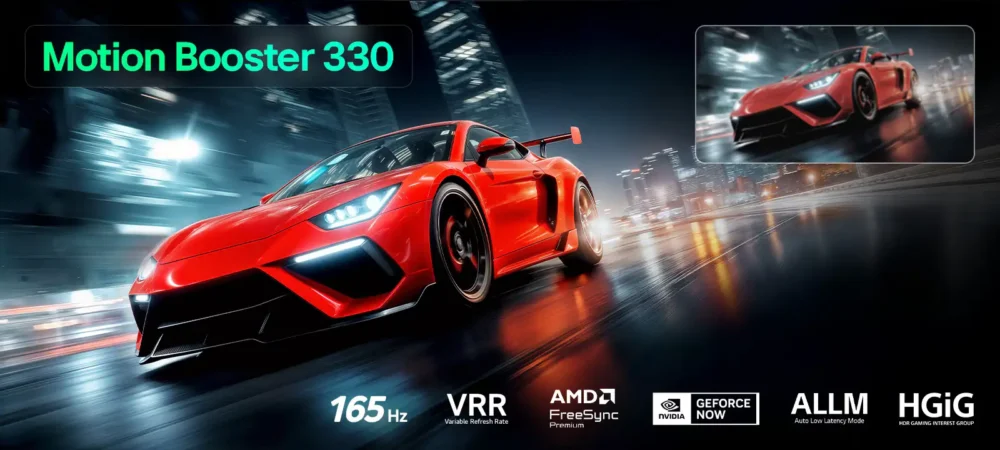 LG MRGB96 hỗ trợ VRR lên đến 165Hz, AMD FreeSync Premium, ALLM và HGiG