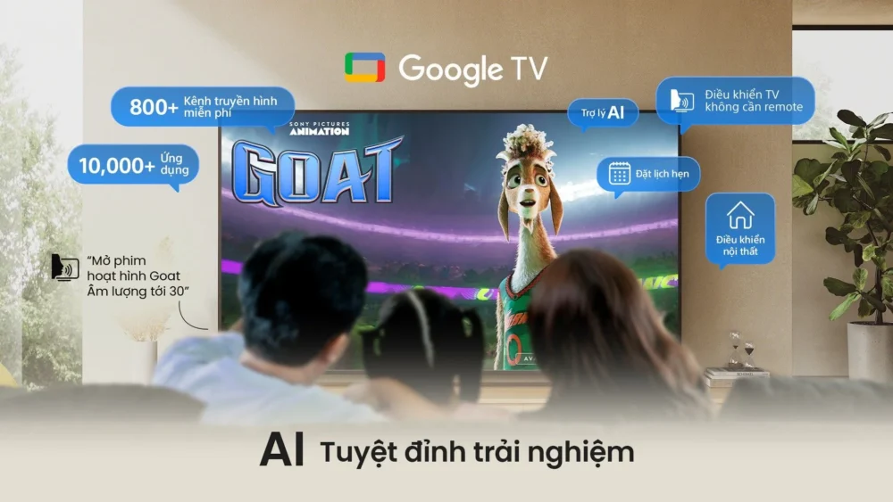 bravia 7 ii sử dụng google tv tối ưu cho giải trí