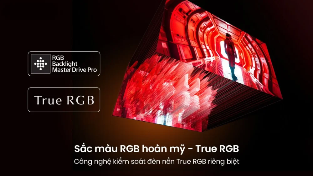 Sắc màu hoàn mỹ trên TV Sony K-85XR90M2 Bravia 9 II với công nghệ True RGB