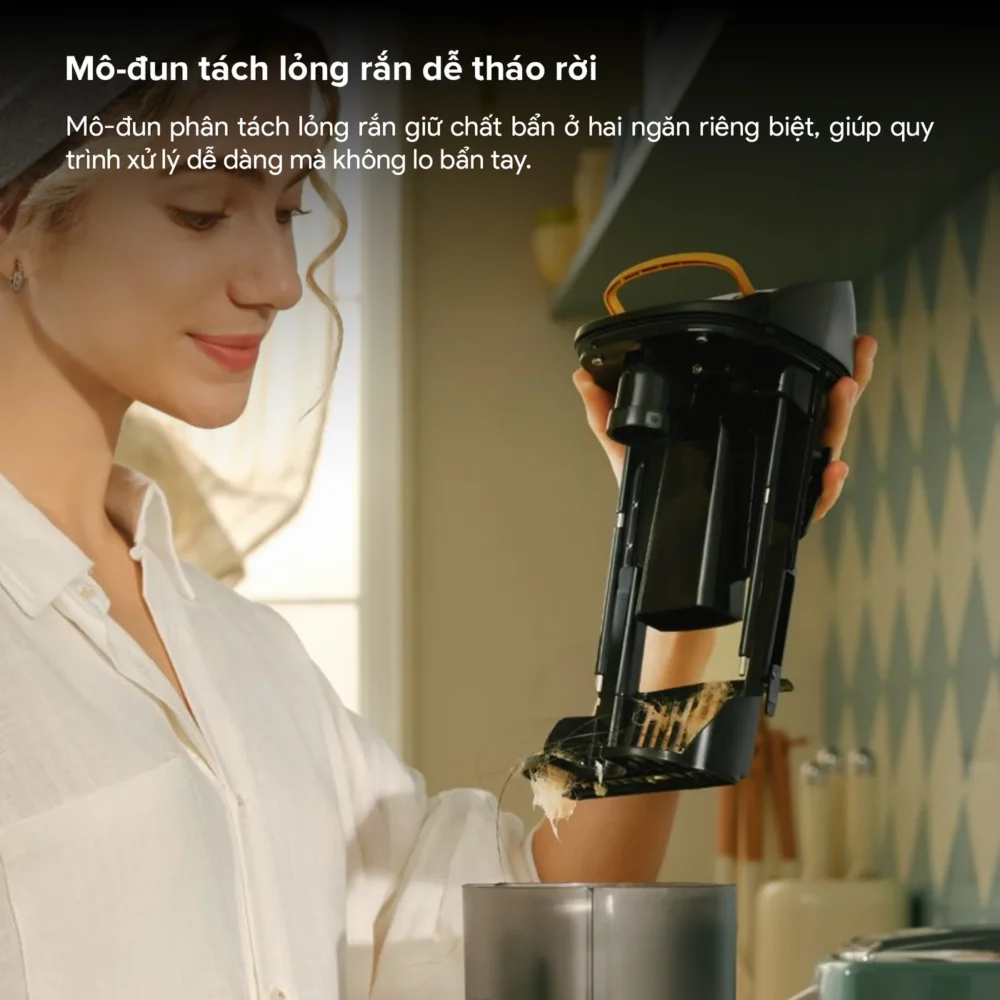 Bình nước bẩn của F25 Steam sử dụng mô-đun tách chất bẩn lỏng – rắn