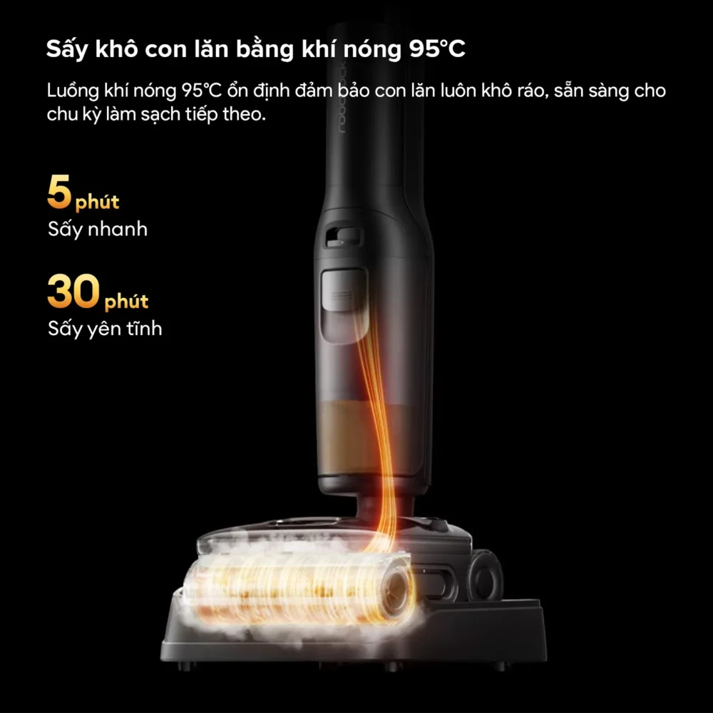 Sấy Khô Con Lăn Bằng Khí Nóng 95°C