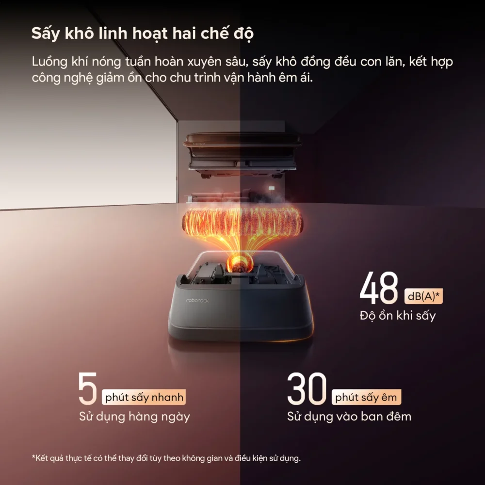 sấy khô linh hoạt với 2 chế độ