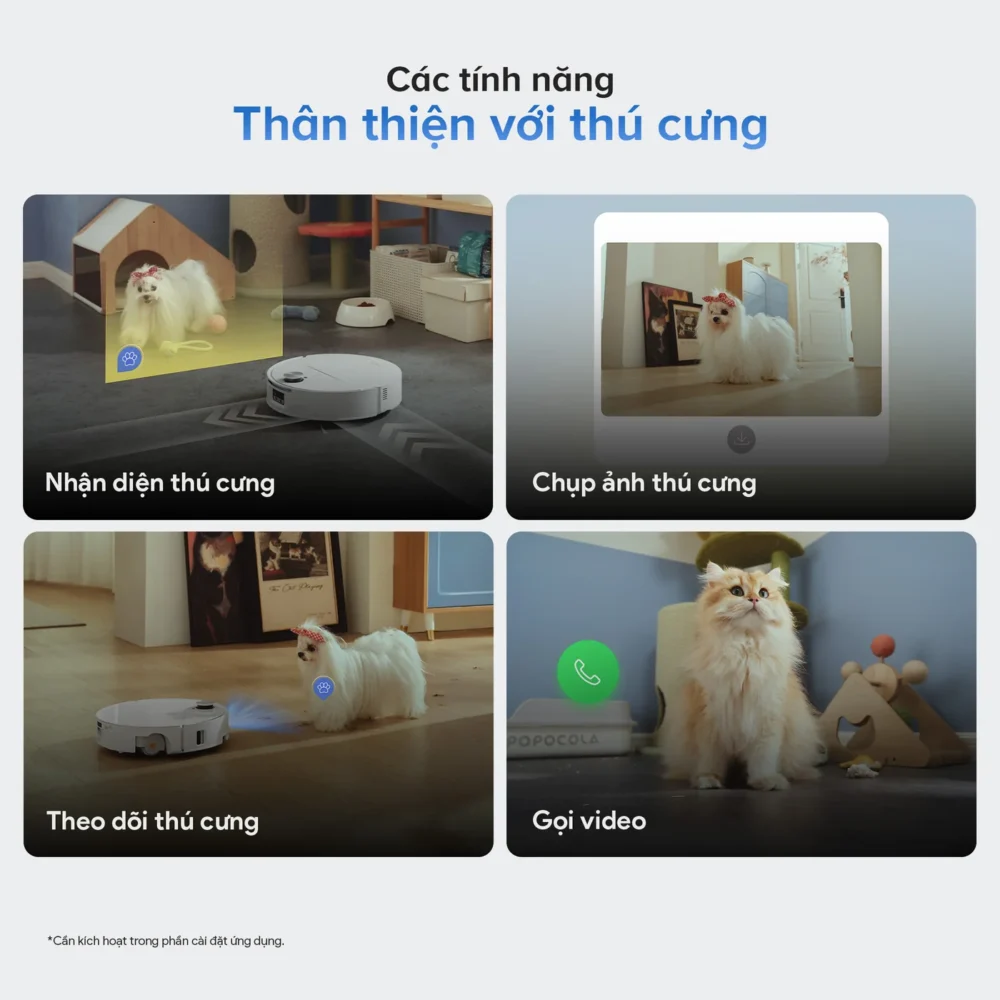 Qrevo Edge 2 Flow thân thiện với thú cưng