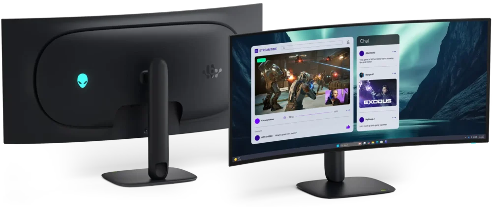 Alienware AW3926QW thiết kế sử dụng màu Nova Black