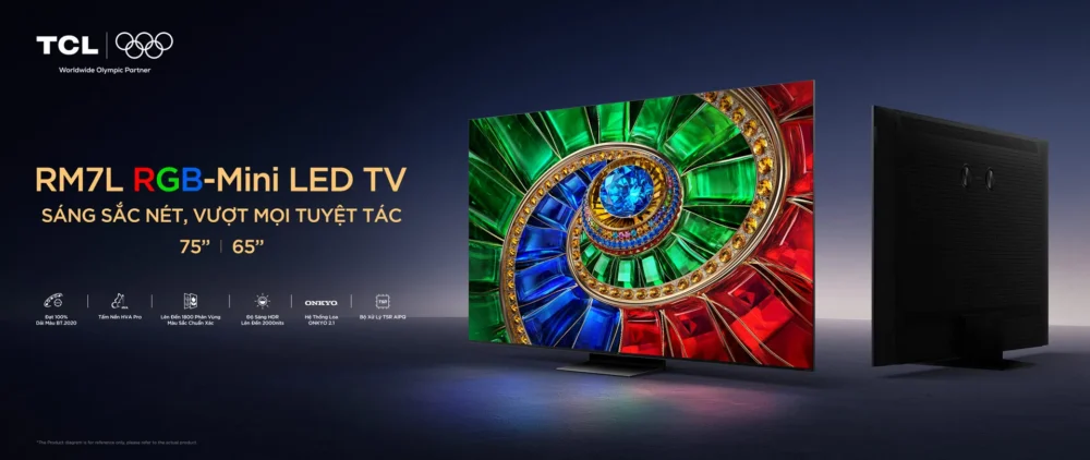 TV TCL RM7L RGB-Mini LED TV 75 inch 4K | 75RM7L