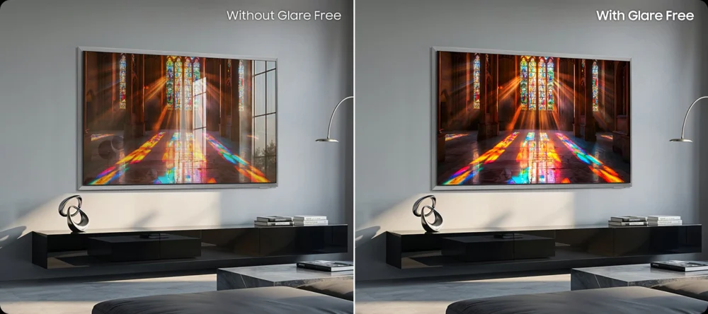 tv samsung oled 83s95h sử dụng công nghệ Glare Free giúp chống phản chiếu